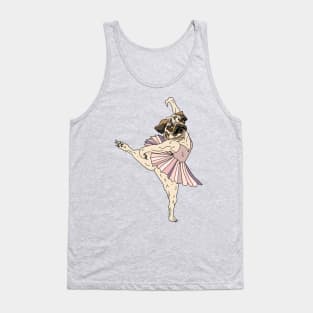 Pug Ballerina Tutu Tank Top